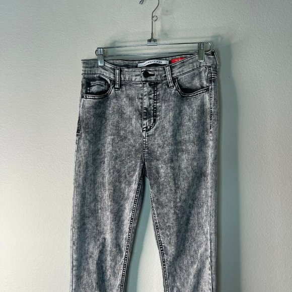 Celebrity Pink Acid Wash Skinny Jeans Black Gray Size 28 - Picture 3 of 6